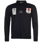 RFU England Heritage Long Sleeve Rugby Jersey Mens - Navy