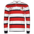 RFU England Heritage Long Sleeve Rugby Jersey Mens - Red/Navy/White