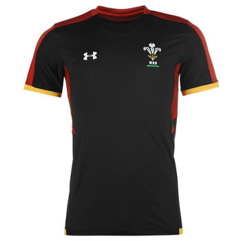 Under Armour Wales Train Tee Mens - Black - 0003