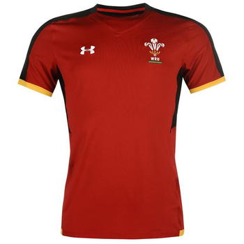 Under Armour Wales Train Tee Mens - Red - 0001